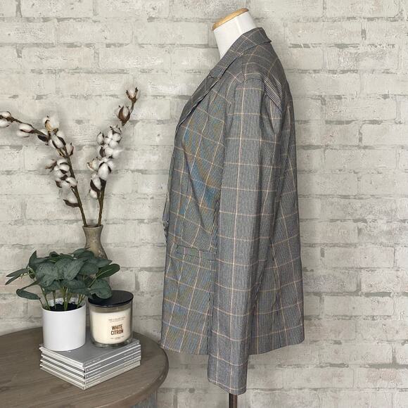 Rachel Zoe | Gray Plaid Blazer - Picture 2 of 5